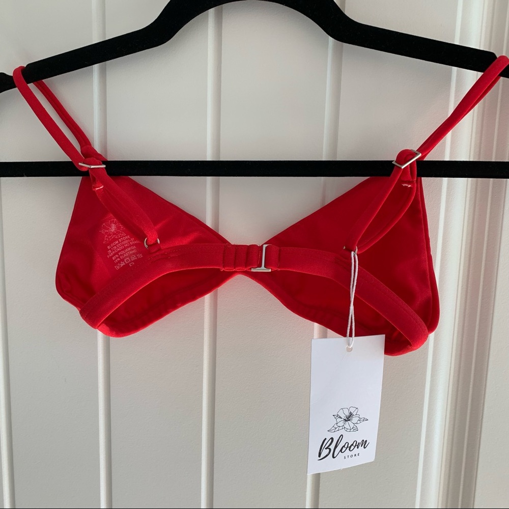 Red Brazilian Bikini Top NWT